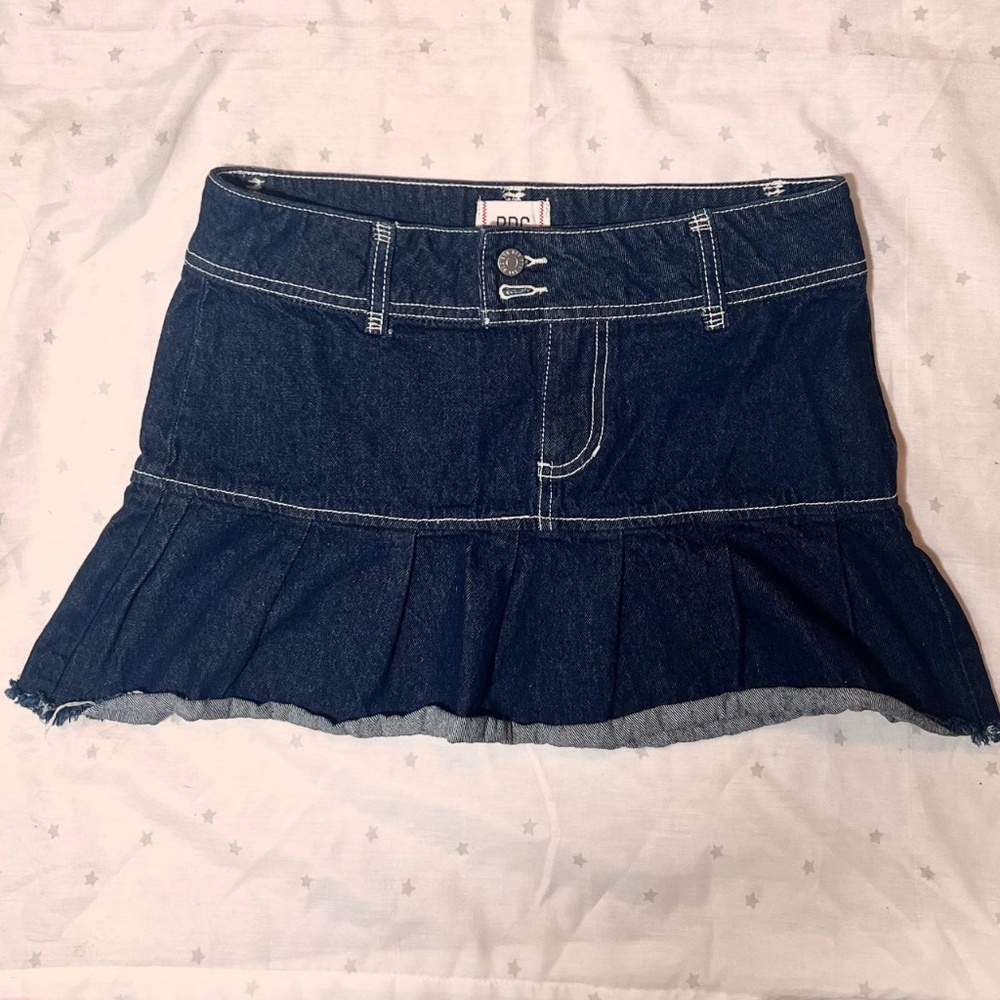 Raven Denim Pleated Mini Skirt- Urban Outfitters